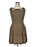 En Focus Studio Chevron-herringbone Brown Cocktail Dress Size 14 (petite) - photo 1