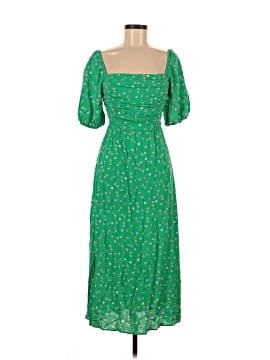 womens long sleeve midi dress Rock & Roll Cowgirl Women's Ruched Floral Long Sleeve Midi Dress BWD2R02732 | Size Large