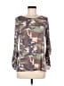 Coco Bianco Camo Brown 3/4 Sleeve Blouse Size M - photo 1