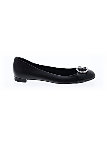 Gucci Leather GG Buckle Flats (view 1)