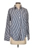 Zara Stripes Blue Long Sleeve Blouse Size XS - photo 1