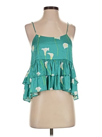 Caroline Constas Sleeveless Silk Top (view 1)