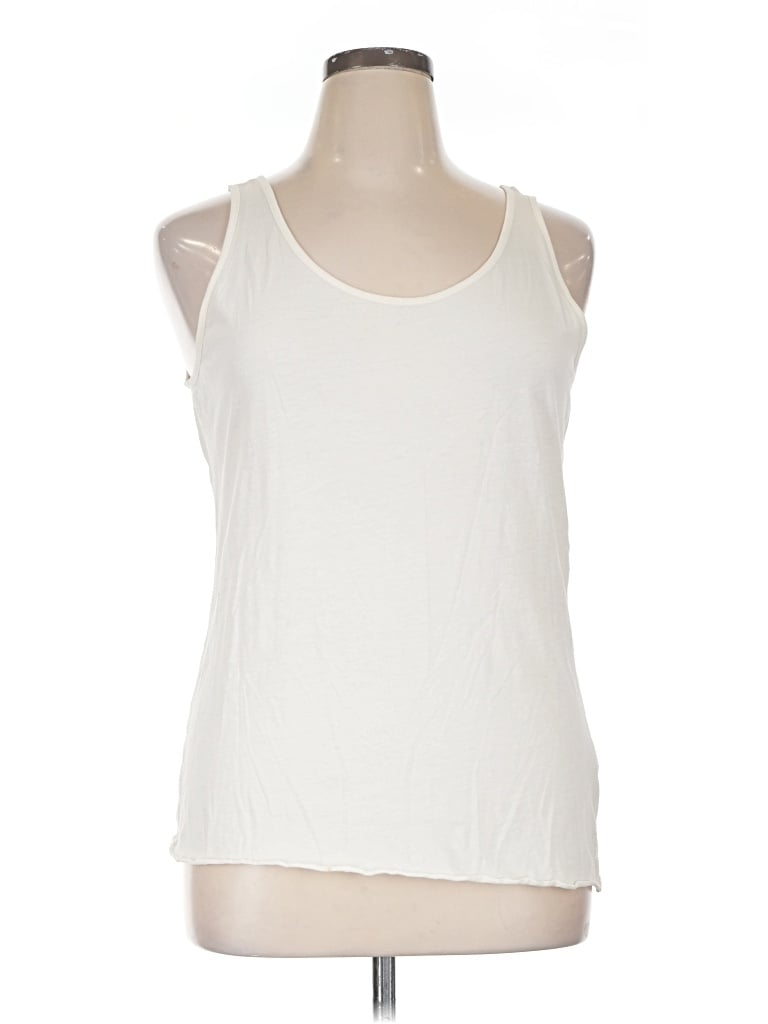 Pre-owned Jjill Sleeveless T-shirt In Ivory