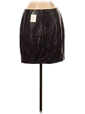 MANGOPOP Collection Faux Leather Skirt (view 2)