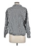 auden 100% Cotton Checkered-gingham Black Long Sleeve Button-Down Shirt Size M - photo 2