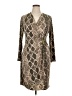 Chaps Animal Print Tan Cocktail Dress Size 14 - photo 1