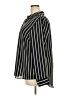 On 34th 100% Recycled Polyester Stripes Black Long Sleeve Blouse Size 2X - photo 5