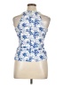 Kaari Blue Blue Sleeveless Blouse Size 14 - photo 2