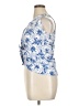 Kaari Blue Blue Sleeveless Blouse Size 14 - photo 5