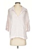 Zara Pink 3/4 Sleeve Button-Down Shirt Size S - photo 1