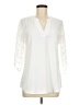 LUYAA 100% Polyester Ivory 3/4 Sleeve Blouse Size M - photo 1