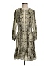 J.Crew 100% Polyester Paisley Gray Casual Dress Size S - photo 1