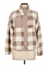 Hippie Rose 100% Polyester Plaid Brown Coat Size M - photo 1