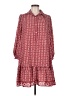 Max Studio 100% Polyester Print Red Burgundy Casual Dress Size M (estimated) - photo 1