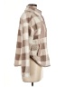 Hippie Rose 100% Polyester Plaid Brown Coat Size M - photo 4