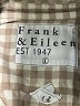 Frank & Eileen 100% Cotton Checkered-gingham Tan Long Sleeve Button-Down Shirt Size L - photo 7