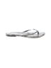 Scoop Silver Ivory Flip Flops Size 8 - photo 1