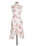 B. Smart 100% Polyester Floral White Cocktail Dress Size 13 - 14 - photo 1