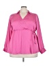Torrid 100% Polyester Pink Long Sleeve Blouse Size 2X Plus (2) - photo 1