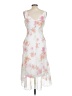 B. Smart 100% Polyester Floral White Cocktail Dress Size 13 - 14 - photo 2