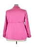 Torrid 100% Polyester Pink Long Sleeve Blouse Size 2X Plus (2) - photo 2