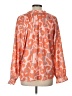Grace & Emma 100% Polyester Orange Long Sleeve Blouse Size L - photo 2