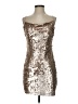 AaKaa 100% Polyamide Metallic Silver Cocktail Dress Size S - photo 1