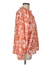 Grace & Emma 100% Polyester Orange Long Sleeve Blouse Size L - photo 4