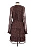dip 100% Polyester Animal Print Brown Casual Dress Size M - photo 2