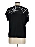 Style&Co Black Short Sleeve Top Size M - photo 2