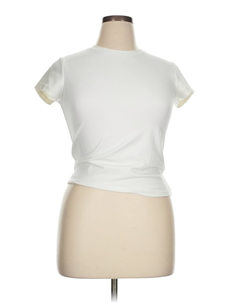 Pre-owned Wild Fable Short Sleeve T-shirt In Ivory