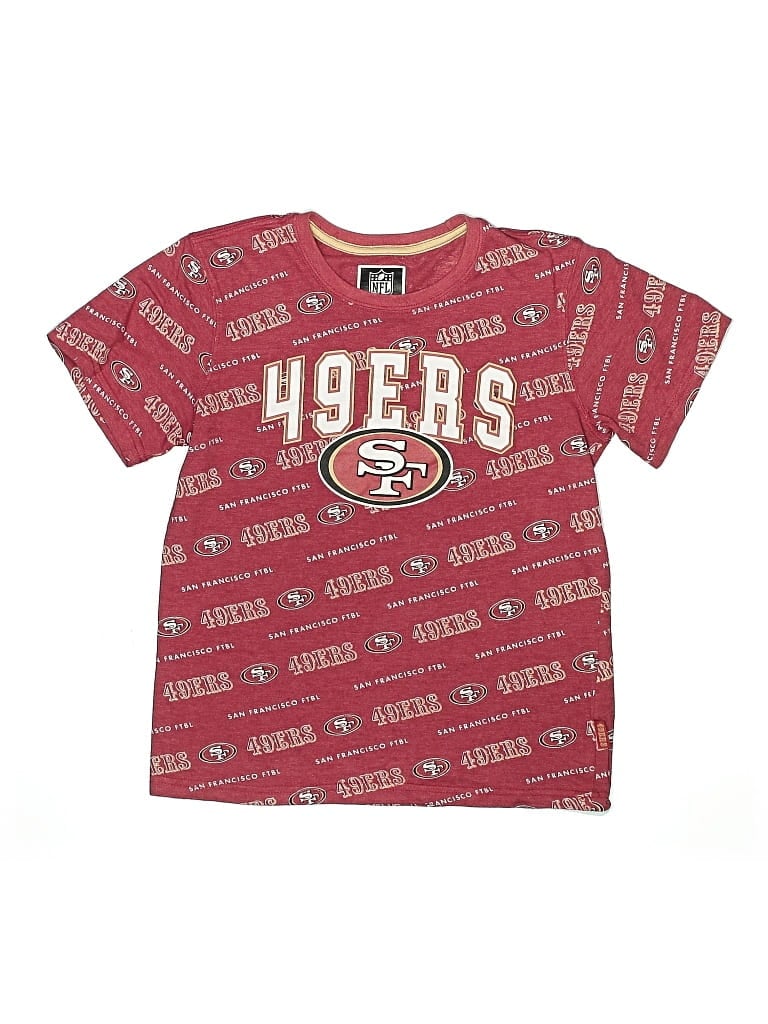 Pre-owned Nfl Kids' Short Sleeve T-shirt In Burgundy