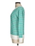 I Love H81 Stripes Teal Pullover Sweater Size M - photo 5