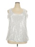 Unbranded Silver Sleeveless Blouse Size 2X - photo 1
