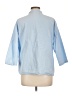 Unbranded Blue 3/4 Sleeve Button-Down Shirt Size L - photo 2