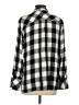 J.Jill Checkered-gingham Black Long Sleeve Button-Down Shirt Size S - photo 2