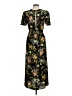 Sugar Lips 100% Polyester Floral Black Casual Dress Size M - photo 2