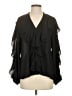 Everly 100% Polyester Black 3/4 Sleeve Blouse Size S - photo 1