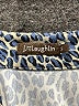 J. McLaughlin Animal Print Blue 3/4 Sleeve Blouse Size S - photo 7
