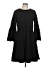 Banana Republic Solid Black Casual Dress Size 12 - photo 1