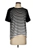Calvin Klein 100% Polyester Stripes Black Short Sleeve Top Size S - photo 1