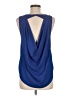 Lily White 100% Polyester Blue Sleeveless Blouse Size M - photo 2