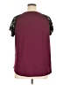 Unbranded Burgundy Short Sleeve Top Size 1X - photo 2