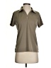 Pebble Beach Tan Short Sleeve Blouse Size S - photo 1