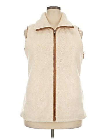 Chaps Faux Fur Vest (view 1)