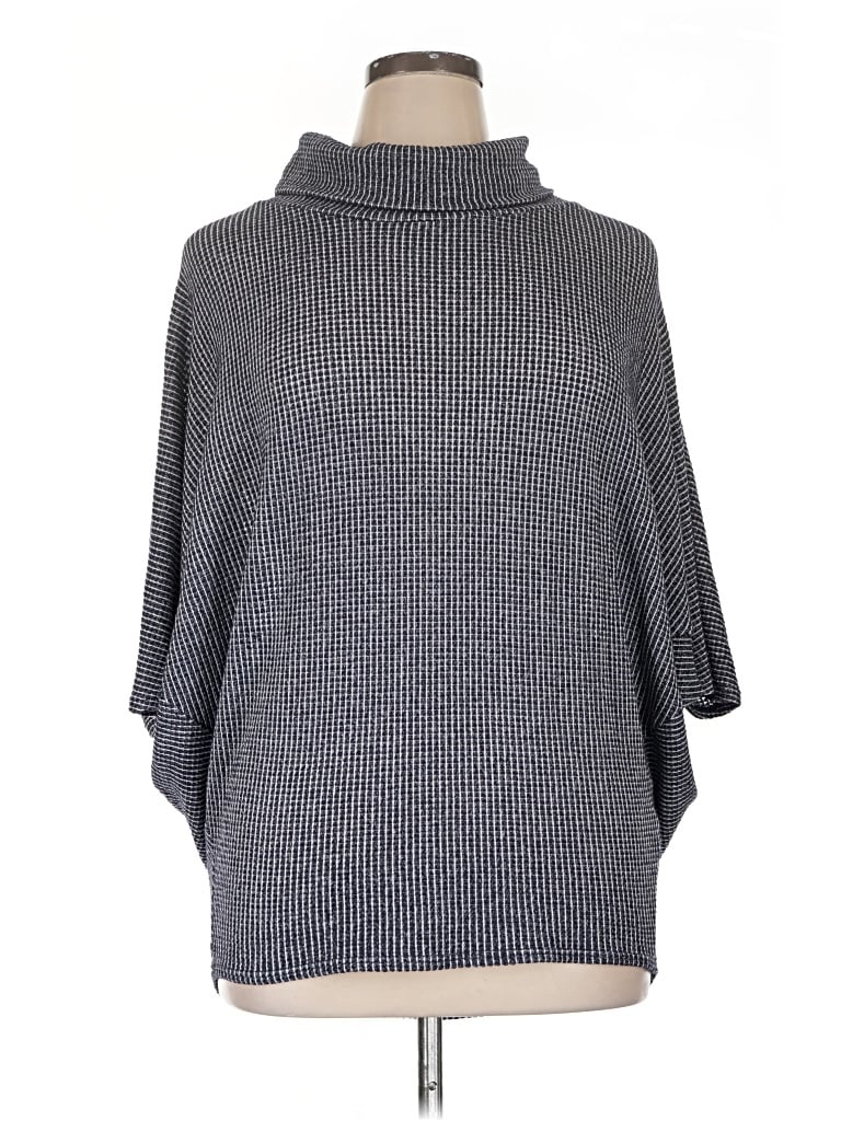 Pre-owned Ya Los Angeles Poncho In Gray