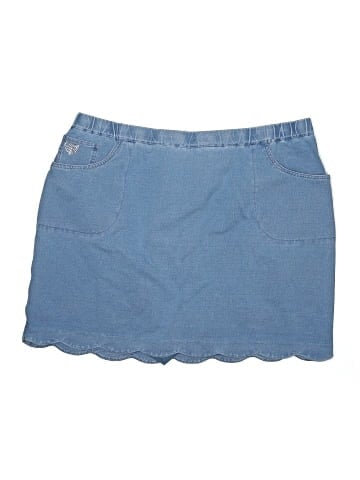 Quacker Factory Denim Skirt (view 1)
