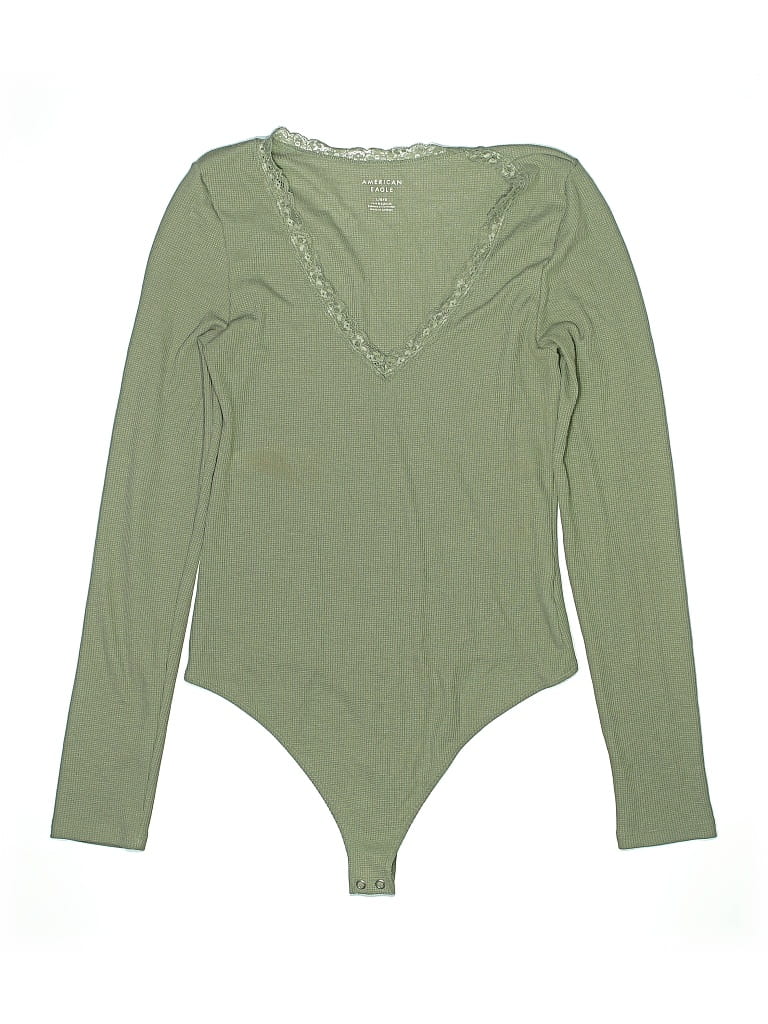 Pre-owned American Eagle Outfitters Bodysuit In Green