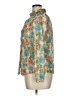 Unbranded Floral Green Ivory Long Sleeve Blouse Size 0X (estimated) - photo 5