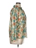Unbranded Floral Green Ivory Long Sleeve Blouse Size 0X (estimated) - photo 4